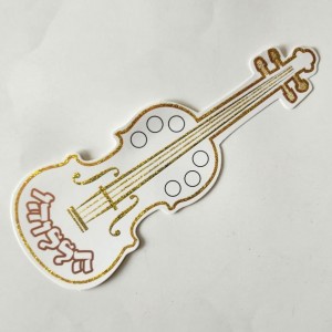 Violin for Creation / Large Violin-Shaped Glitter Cutout, – Musical Craft Decoration