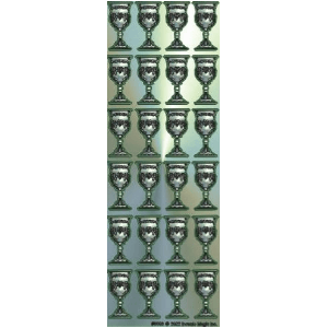 Silver Goblet Stickers 24/PG