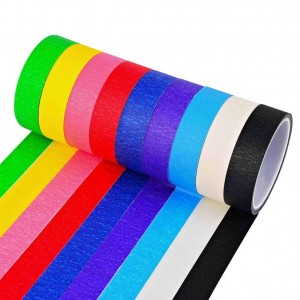 Colored Masking Tape, 1″, 60 Yards – Assorted Bright Colors for Arts and Crafts, Classrooms, Labeling, Kids School Projects, Daycare & Camp Activities