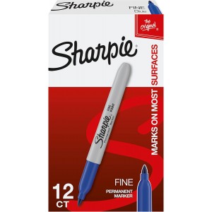Sharpie Markers – Choice of Colors, 12/pk Blue