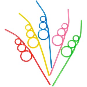 9″ Loop Straw, 12/Pk – perfect for arts & crafts, school events, daycares, camps, and party favors | Kids Craft & Party Supplies