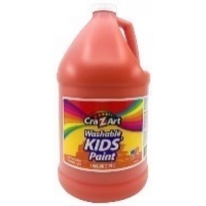 Washable Kids Paint Orange 128 oz