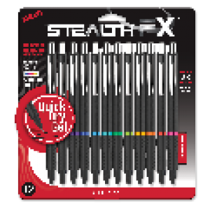 Stealth FX Retractable 12ct. Gel Pen Ink matches rings