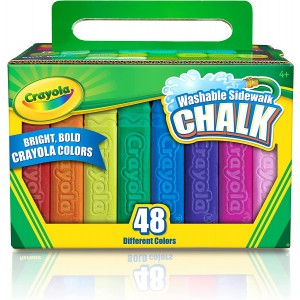 Crayola Sidewalk Chalk, 48/pk Bucket