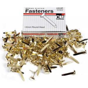 Paper Fasteners, 3/4", 1000/Pk (10 Boxes of 100)