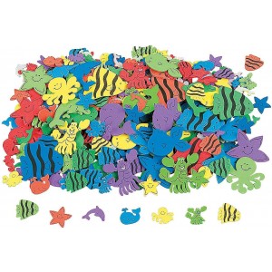 Tropical Fish Sticky Foam Shapes