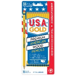 36 CT USA Gold Pencils
