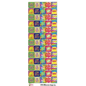 Teacher Incentives Yiddish Square Stickers-25 Sheets