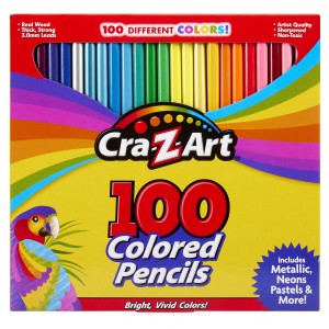 Cra-Z-art Colored Pencil 100 ct Box – Vibrant Art Supplies for Kids and Adults