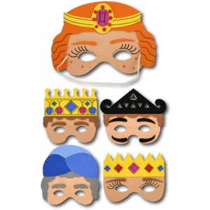 Purim Masks, 3/pk