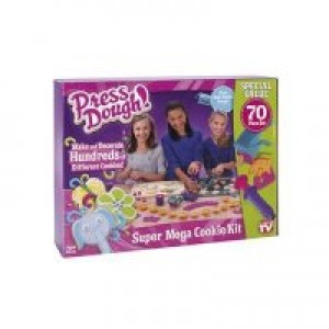 Press Dough Super Mega Cookie Kit - 70 Pieces