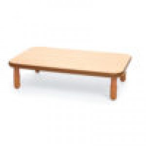 BASELINE® 48" x 30" Rectangular Table - Natural Wood with 12" Legs