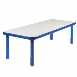 BASELINE® 72" x 30" Rectangular Table - Royal Blue with 22" Legs
