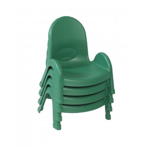 Value Stack 5" Child Chair - 4 Pack - Shamrock Green