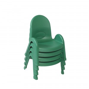 Value Stack 7" Child Chair - 4 Pack - Shamrock Green