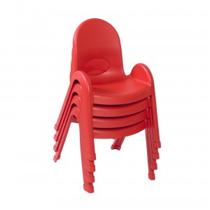 Value Stack 9″ Child Chair – Set of 4 – Candy Apple Red