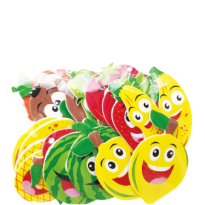 Adhesive Foam Happy Fruit Shapes