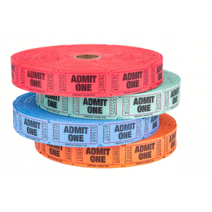 Single Ticket Roll - Choice of Colors