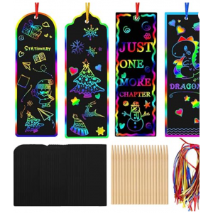 96 Set Magic Scratch-art Bookmark