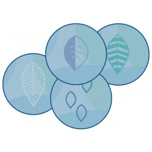Peaceful Spaces Leaf Kit Blue
