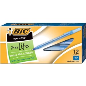 BIC Writing Pens - Medium Tip - 12/Pack - Your Choice of Color - Smooth and Reliable