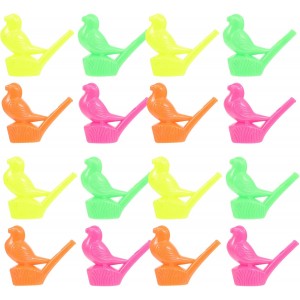 Bird Whistles, 12/Pk – Colorful Plastic Whistle Toys for Kids Crafts, Classroom Activities & Outdoor Play