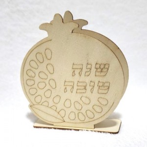 Rosh Hashanah Wooden Pomegranate Napkin Holder 1Pc 