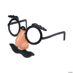 Kids Nose, Eyebrows & Mustache Plastic Glasses Disguise Set 