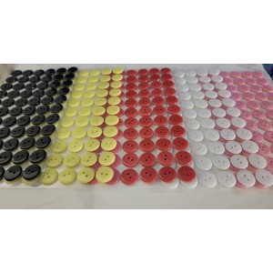 ADHESIVE PLASTIC BUTTONS 66/PCS | CHOOSE COLOR