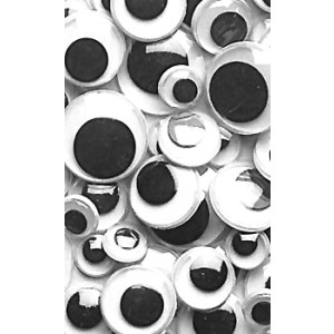 Wiggly Eyes – Black, 100/pk.