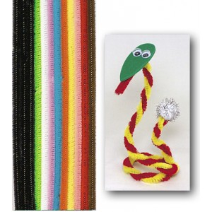 Chenille Stems – Multicolor 6", 1000/pk