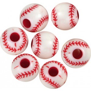Sport Beads – Baseball, 60/pack