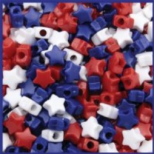 Patriotic Star Beads