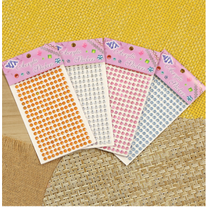 4mm Round Gemstone Stickers, 264 Pcs/Pk – Choice Of Color! | Self-Adhesive Embellishments for Crafts