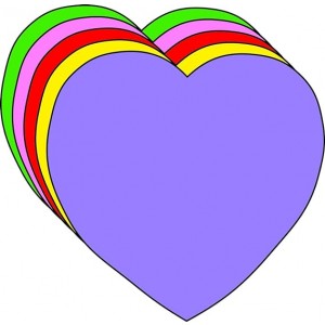  Premium Eva Heart Foam Shapes - 12-Piece Set in Assorted Colors (5" x 5") for School Decor, Scrapbooking, and Crafts
