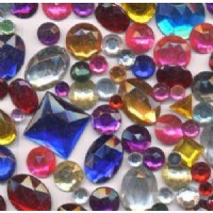 1lb Rhinestones- Assorted Shapes