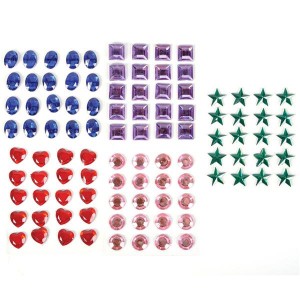 Adhesive Craft Jewels 1/2 Inch – Multi-Color Stick-On Gems for Scrapbooking, Cards & Classroom Crafts (500 Pack)