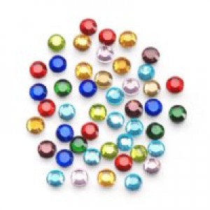 Hot Fix Glass Stones- Assorted 4mm