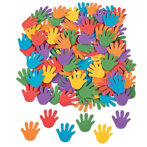 Rainbow Hand Adhesive Foam Shape