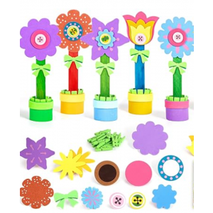 30 Pack Foam Flower Craft Kit 