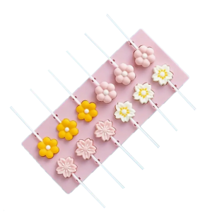Flower Shape Silicone Lollipop Mold