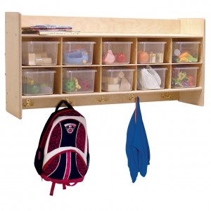Contender Wall Hanging Storage with (10) Translucent Trays - Assembled