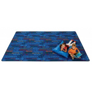 Read to Dream Pattern, PRIMARY, BLUE