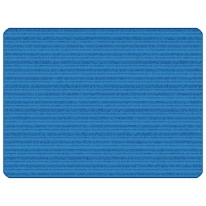 KIDSoft Subtle Stripes - Primary Blue, PRIMARY, BLUE, 6ft x 9ft Rectangle