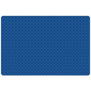 KIDSoft Comforting Circles - Primary Blue, PRIMARY, BLUE, 6ft x 9ft Rectangle