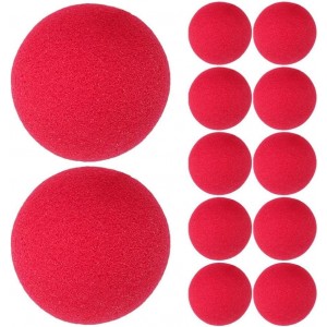 Classic Red Clown Noses, 12/Pk – Soft Sponge Costume Accessories for Parties, Plays & Circus Events
