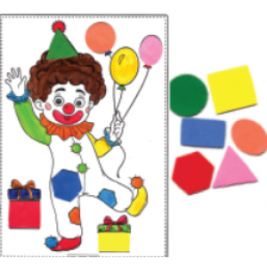 Clown With Foam shapes  