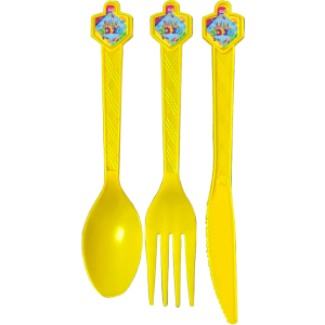 Dreidel Cutlery Set – 10 Spoons, 10 Knives, 10 Forkst