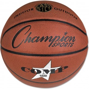 Champion Sports SB1020 Composite Basketball, Official Size, 30-Inch , Brown