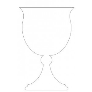 Goblet/Becher Cardstock Cutouts  - Large - 12/Pack